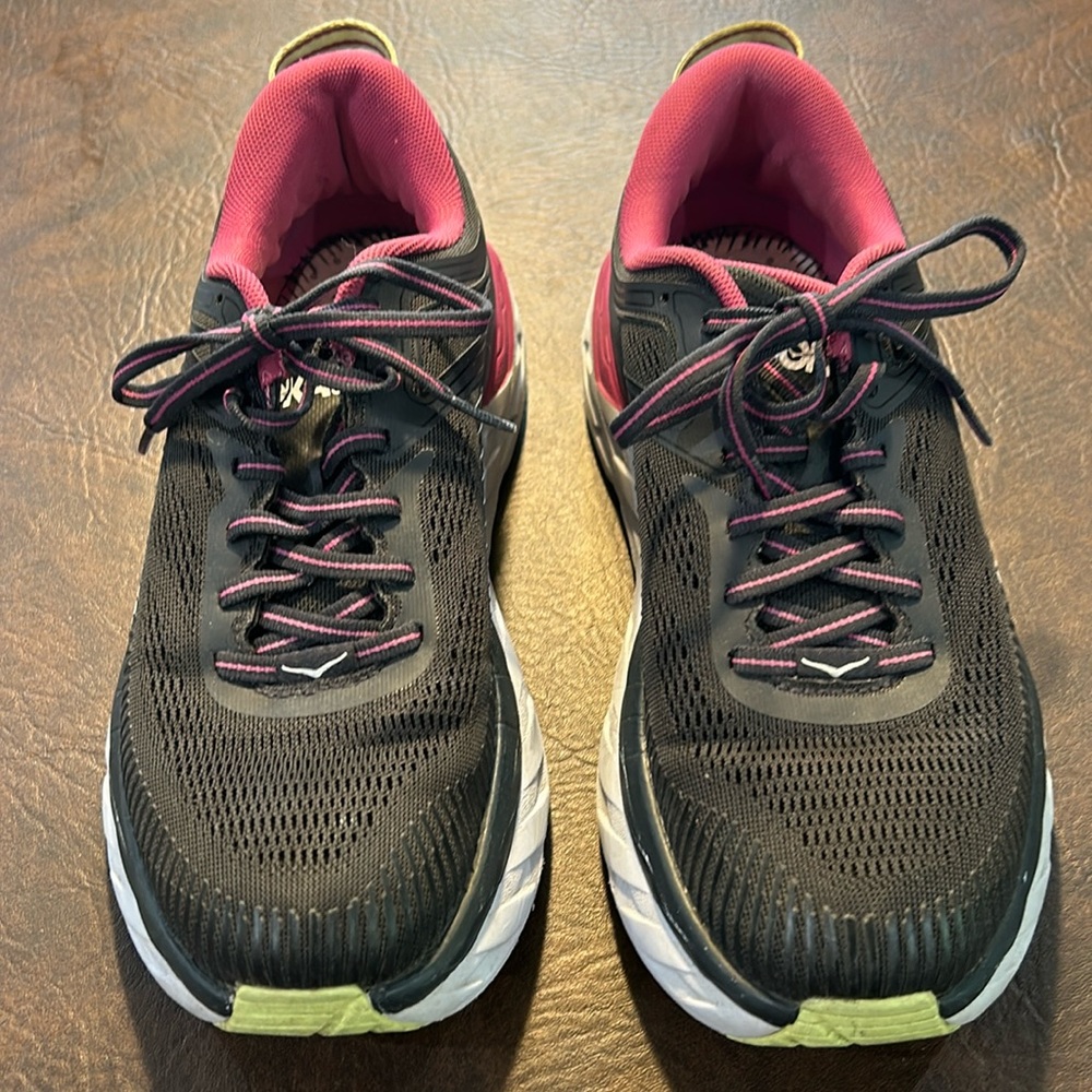 HOKA One One Bondi 7 Women’s Athletic Running Shoes Sneaker Missing Insoles
